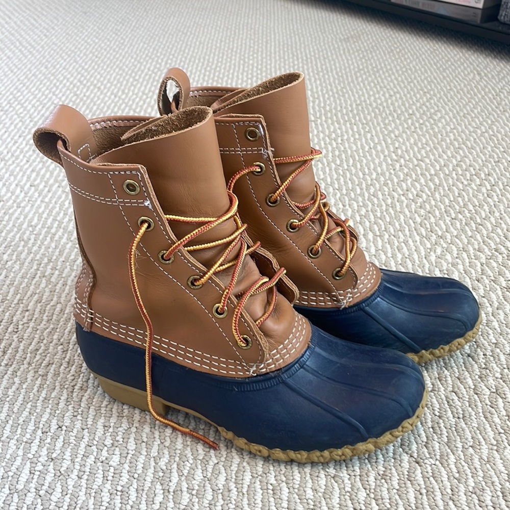 Navy LL Bean Boots